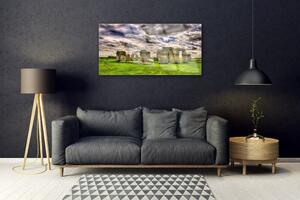 Obraz na skle Kameny Krajina 100x50 cm