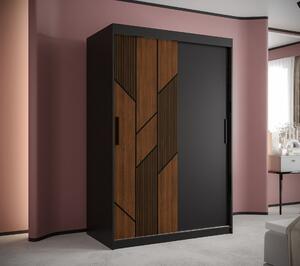 Šatní skříň Abi Sydney Barva korpusu: Černá, Rozměry: 120 cm, Dveře: Sydney + černá