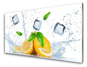 Kuchyňský skleněný panel Citron Kostka Ledu Kuchyně 100x50 cm