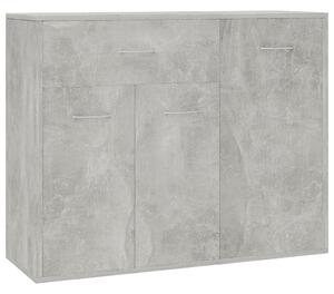 Příborník betonově šedý 88 x 30 x 70 cm dřevotříska