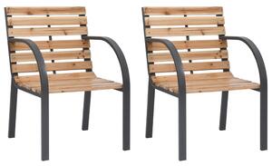 Zahradní židle 2 ks dřevo
