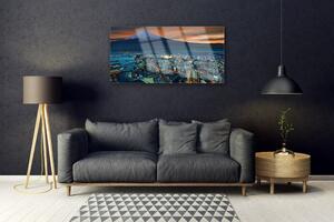 Obraz na skle Město Hora Dmy 120x60 cm