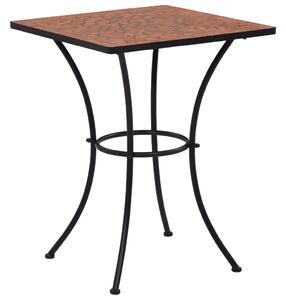 Mozaikový bistro stolek terakotový 60 cm keramika