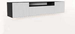 TV stolek LENONA, 200x42x41, černá/bílá