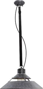 Mantra 5440 Industrial, závěsné retro svítidlo, 1x40W E27, kov-černá s patinou, černý textilní popruh, průměr 45cm