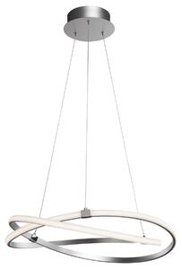Mantra 5380 Infinity, závěsné moderní svítidlo, 42W LED 3000K, stříbrná/bílá prům. 51cm