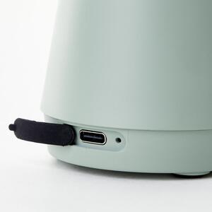 Brilliant G40896/04 AKU stolní lampa NAVABI zelená USB-C, IP44 6