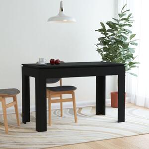 Jídelní stůl černý 120 x 60 x 76 cm dřevotříska