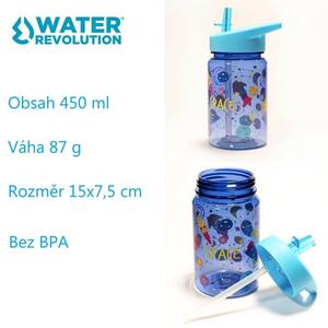 Water Revolution Dětská Tritanová láhev na pití Autíčka Tritan, 450 ml