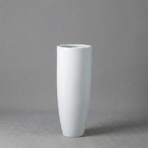 Dekorační květináč Pure royal 80×40 cm white - Bílá - 71 - 90 cm - Skleněná vlákna - 31 do 50cm