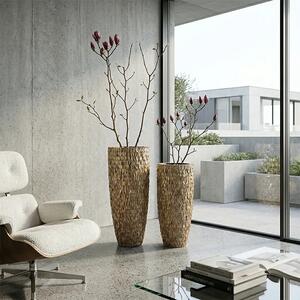 Dekorativní květináč Home Deluxe 70 × 35 cm – elegantní fiberglassový květináč pro interiér i exteriér - 51 - 70 cm - Skleněná vlákna - 31 do 50cm