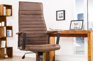 Kancelářská židle Lazio High brown vintage Invicta Interior