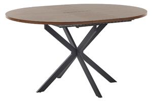 Rozkládací jídelní stůl FRIONA Tmavě hnědá 110/140 cm 110 cm