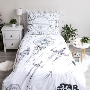 JERRY FABRICS Povlečení Star Wars Death star svítící Bavlna, 140/200, 70/90 cm