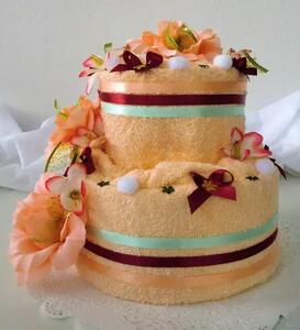 Textilní dort dvoupatrový - 2-LL