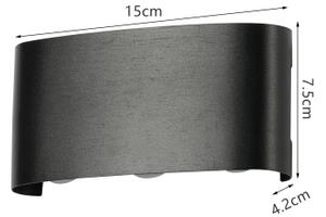 Brilagi - LED Venkovní nástěnné svítidlo FLAREBOX LED/6W/230V černá IP65