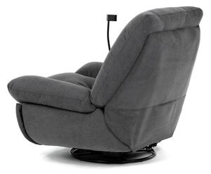 Polohovací křeslo šedé, elektrické TV-7081 GREY2