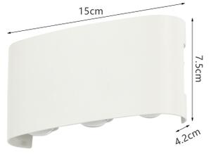 Brilagi - LED Venkovní nástěnné svítidlo FLAREBOX LED/6W/230V bílá IP65