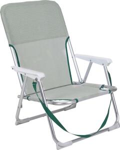 Kempingová židle skládací PROGARDEN bílá / zelená