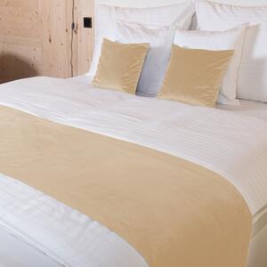 Biante Sametový přehoz/běhoun na postel Velvet Premium SVP-006 Pískově béžový Na míru