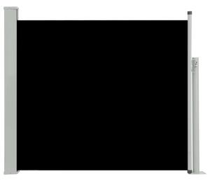 Zatahovací boční markýza / zástěna na terasu 100 x 300 cm černá
