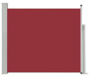 Zatahovací boční markýza / zástěna na terasu 100x300 cm červená