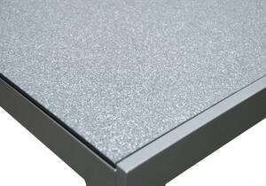 Doppler PESARO - hliníkový stůl se skleněnou deskou 150x90x75cm