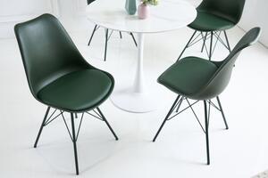 Invicta interior Jídelní židle Scandinavia Meisterstück tmavě zelená - 4ks 42037