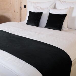 Biante Sametový přehoz/běhoun na postel Velvet Premium SVP-014 Černozelený Na míru