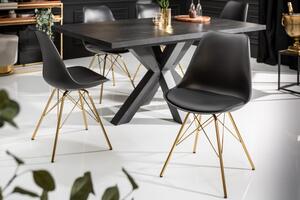 Jídelní židle SCANDINAVIA RETRO černá / zlatá Nábytek | Jídelní prostory | Jídelní židle | Všechny jídelní židle