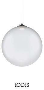 Lodes Designové závěsné LED svítidlo RANDOM SOLO, 3W, ø 28 cm, CRI90 Teplota světla: 2700K, Barva stínidla: Sněhově bílá, Barva kabelu: černá