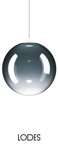 Lodes Designové závěsné LED svítidlo RANDOM SOLO, 3W, ø 23 cm, CRI90 Teplota světla: 2700K, Barva stínidla: Tmavě modrá, Barva kabelu: transparentní