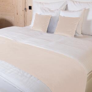 Biante Sametový přehoz/běhoun na postel Velvet Premium SVP-020 Béžový 60x300 cm