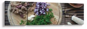 Obraz - Z kuchyňského prkénka (170x50 cm)