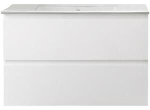 CERANO - Koupelnová skříňka pod umyvadlo Carole - bílá matná - 80 cm