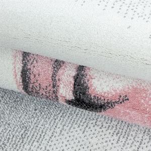 Ayyildiz Dětský kusový koberec BAMBI 0850, kulatý, Růžová Rozměr koberce: 120 cm KRUH