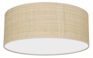 Stropní svítidlo Marshall, 1x ratanové stínítko, (bílé plexisklo), (fi 40cm)