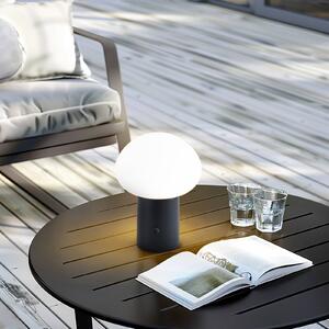 Nabíjecí stolní lampa Lindby LED Zelie, černá, hliník, IP44