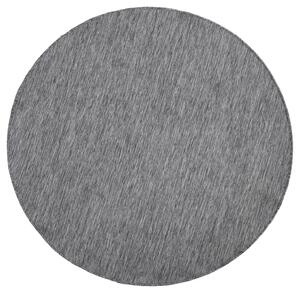 Kusový koberec Twin-Wendeteppiche 103097 grau creme kruh – na ven i na doma-200x200 (průměr) kruh