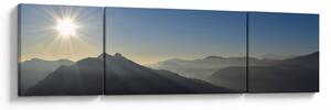 Obraz - Nad vrcholky hor (170x50 cm)