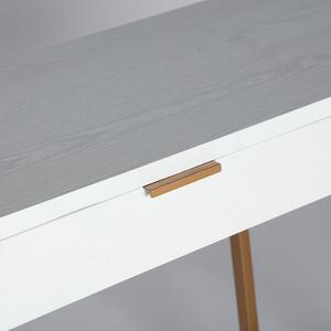 Konzolový stolek ravica 120 x 48 cm bílý
