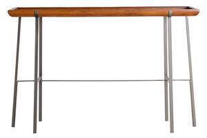 MUZZA Konzolový stolek lemme 120 x 35 cm hnědý