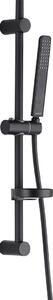 Kuchinox ARES, sprchový sloup s ruční sprchovou soupravou 70cm, černá matná, LAV-NKS_71A1
