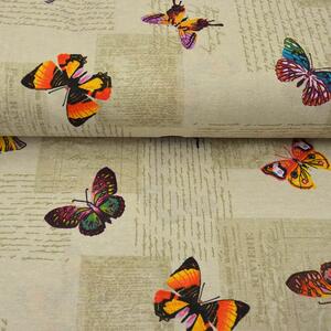 Metráž dekorační látka - Bavlna Papillon