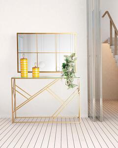 Konzolový stolek geblen 115 x 30 cm zlatý