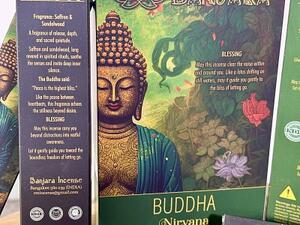 Vonné tyčinky Banjara Buddha Nirvana – šafrán a santalové dřevo
