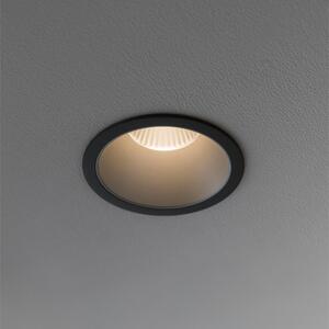 Ideal Lux Stropní vestavné bodové svítidlo LED GAME ROUND Barva: Černá, Teplota světla: 3000 K, Barva materiálu: Stříbrná