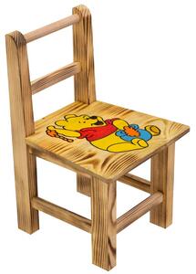 Bestent Dětský dřevěný stolek Medvídek Pú + 2 židle