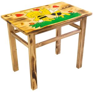 Bestent Dětský dřevěný stolek včelka Maja a Vilko