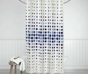 Koupelnový závěs 180/200 cm - Modré tečky